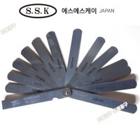 [상품번호 50335]  0.03~3mm 13매 100MX 전장 100mm 일본정품 SSK 시크니스게이지 두께측정기 치크니스 시그너스게이지 틈새게이지 에스에스케이