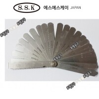 [상품번호 50337]  0.03~1mm 100MZ 25매 전장 100mm 일본정품 에스에스케이 시크니스게이지 두께게이지 치크니스게이지 틈새게이지 SSK 토탈공구