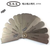 [상품번호 50343] 0.03~1.0mm 60M 19매 전장 65mm 일본정품 에스에스케이 시크니스게이지 SSK 두께게이지 치크니스게이지 틈새게이지