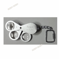 [상품번호 35000] 일본정품 리프 열쇠고리루페 1020-K (3X, 4X, 5X)/ 렌즈 21mm/ 키걸이식, 렌즈3개/ 곤충관찰, 다용도 확대경, 루페