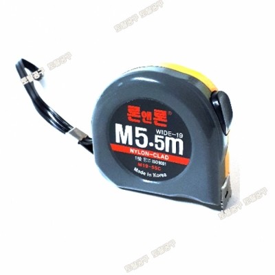 [상품번호 37749] 국산 론앤론 안전줄자 M19-55C (19mmx5.5M) ~ M25-75C (25mmx7.5M) / 수동줄자