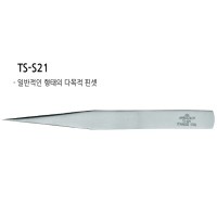 토탈공구 [상품번호 47075] 일본정품 게이바 정밀핀셋 TS-S21 (125mm) 직선형 스테인레스 핀셋