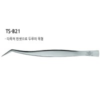 토탈공구 [상품번호 47077] 일본정품 게이바 정밀핀셋 TS-B21 (155mm) 두루미목형 스테인레스 핀셋